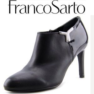 Franco Sarto black leather booties